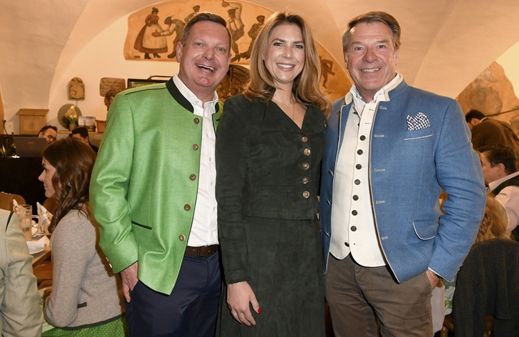Peter und Caterina Hubert mit Patrick Lindner