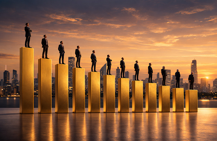 Reich, reicher, am reichsten: Elon Musk zieht weiterhin auf Platz 1 einsam seine Kreise. Digital erstelltes Bild