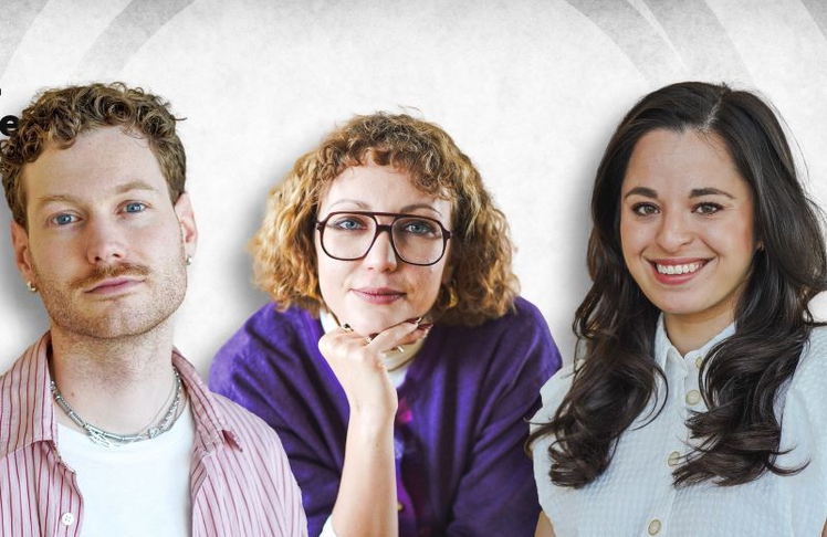 Die Hosts Johannes Runge, Chiara Battaglia und Ciara Cesaro-Tadic präsentieren das neue Faktencheck-YouTube-Format "Rabbit Hole“, in dem NDR und tagesschau KI-Inhalte und Fake News auf Social Media analysieren.