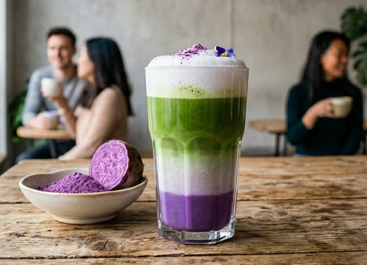 Ube: Warum plötzlich alle violette Lattes trinken wollen