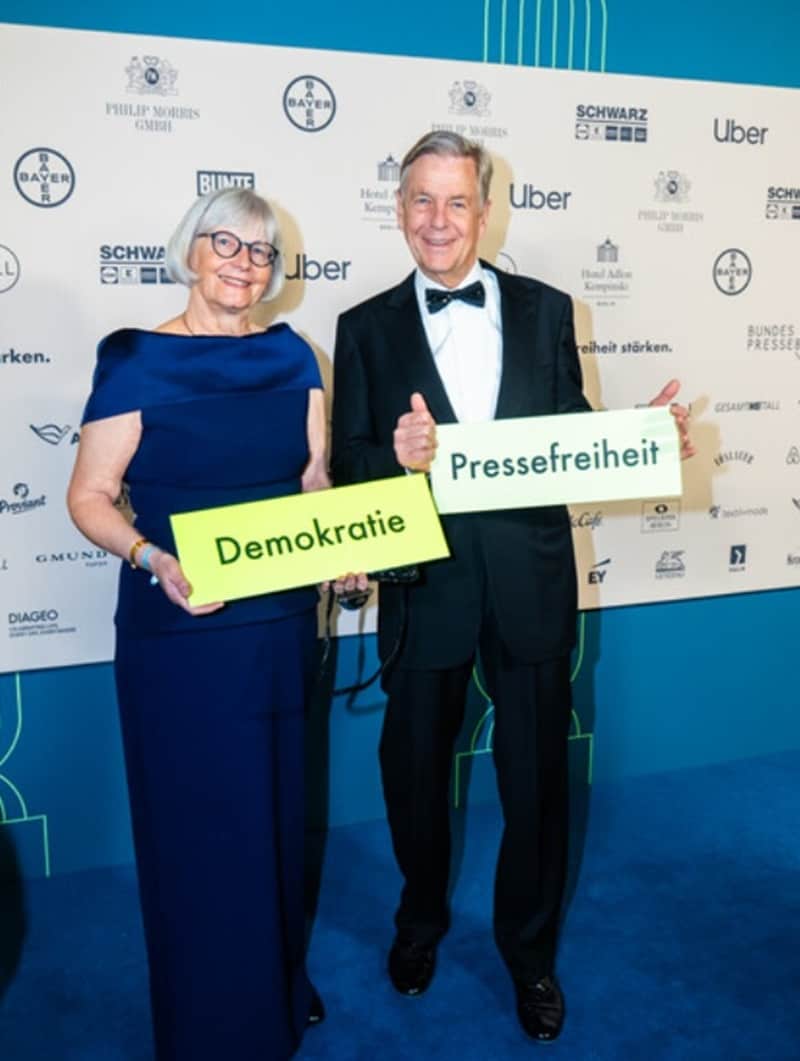 Claus Kleber und Ehefrau Renate (Bild: Leadersnet / Hahn+Hartung / Miguel Hahn)