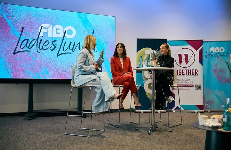 Judith Williams beim FIBO Ladies Lunch 2026 in Köln, bei dem der RX Female Award verliehen wurde.