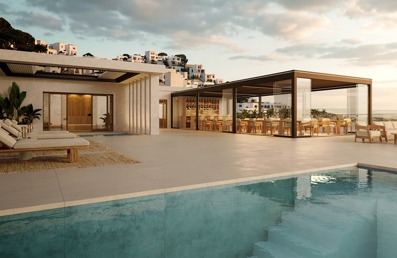 Ventur verspricht Sonnen-, Wind-, Regen- und Sichtschutz, während natürliche Luftzirkulation an heißen Tagen für angenehmes Klima sorgt (Bild: Hella)