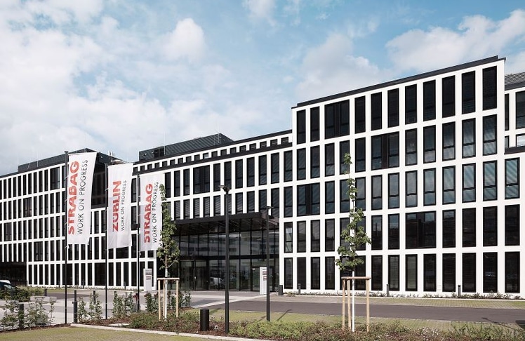 STRABAG Hauptverwaltung in Köln: Der Konzern erzielt im Geschäftsjahr 2025 eine Rekordleistung.