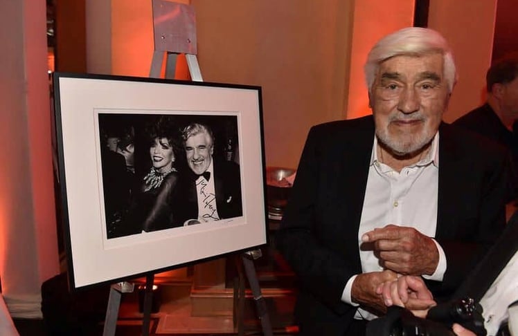 Mario Adorf beim German Film Dinner im Rahmen des 40. Filmfests München 2023 im Hotel Bayerischer Hof – der Schauspieler prägte das europäische Kino über Jahrzehnte hinweg.