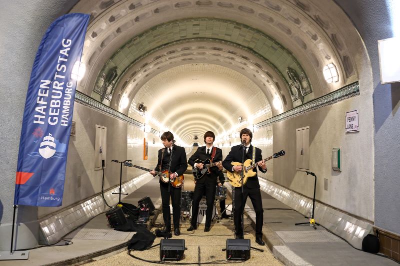 Liverpool war Partnerregion des 837. Hamburger Hafengeburtstags und brachte Beatles-Geschichte an die Elbe. © Hamburg Messe und Congress/Ibrahim Ot