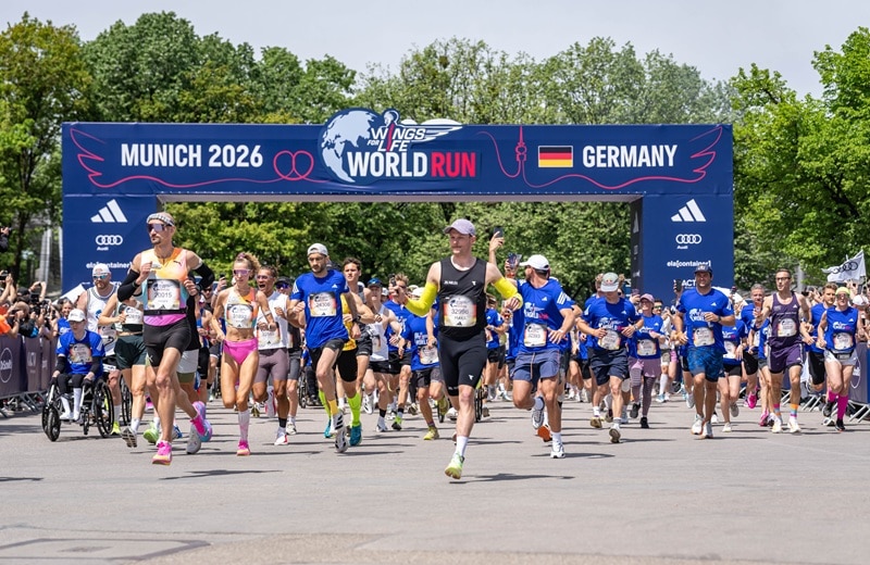 Eindruck vom jüngsten Flagship Run in München (Bild: Wings for Life World Run / Marc Conzelmann)