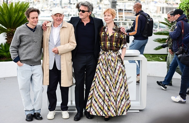 August Diehl, Hanns Zischler, Paweł Pawlikowski und Sandra Hüller (Bild: Brauer Photos / O. Walterscheid)