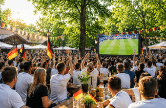Public Viewing statt Fernreise: 60 Prozent der Deutschen bleiben diesen Sommer zuhause