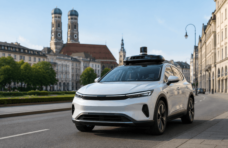 München wird zum Testfeld für autonomes Fahren: Uber und Autobrains planen den Einsatz von Robotaxis der Automatisierungsstufe 4 im urbanen Verkehr.