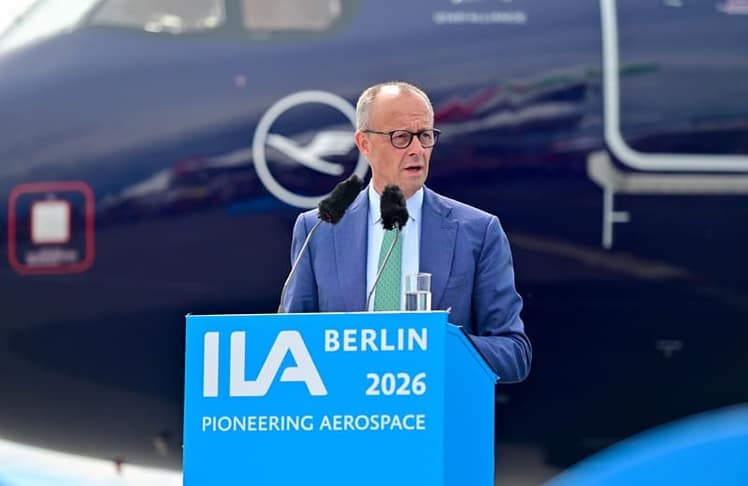 Friedrich Merz am Mittwoch, 10. Juni 2026 bei seiner ILA-Eröffnungsrede in Berlin