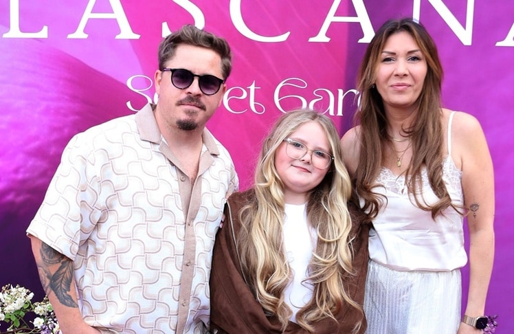 Gustav Schäfer mit seiner Familie