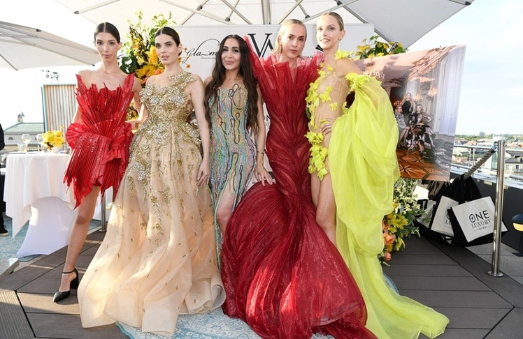 Designerin Jasmin Erbas mit Models