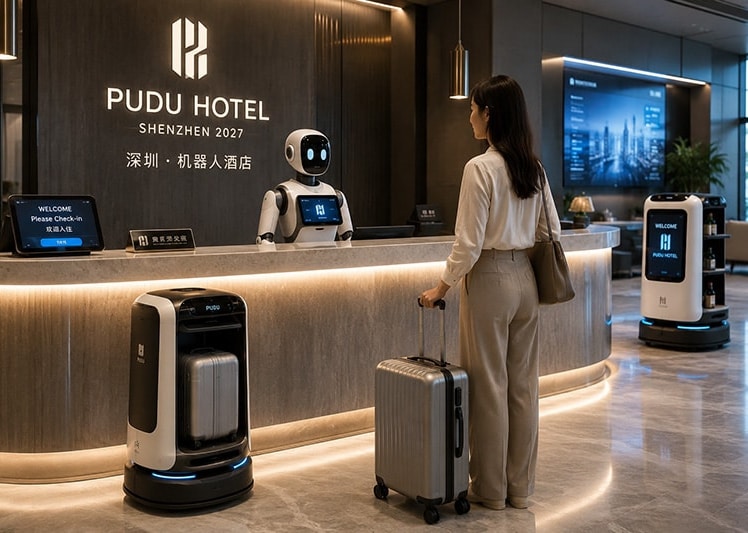 In China entsteht das erste komplett von Robotern betriebene Hotel