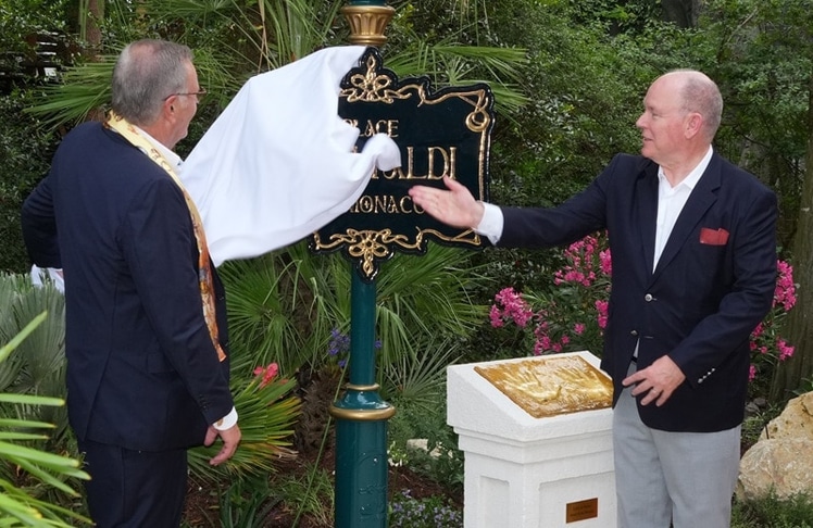 Roland Mack und Fürst Albert II. 