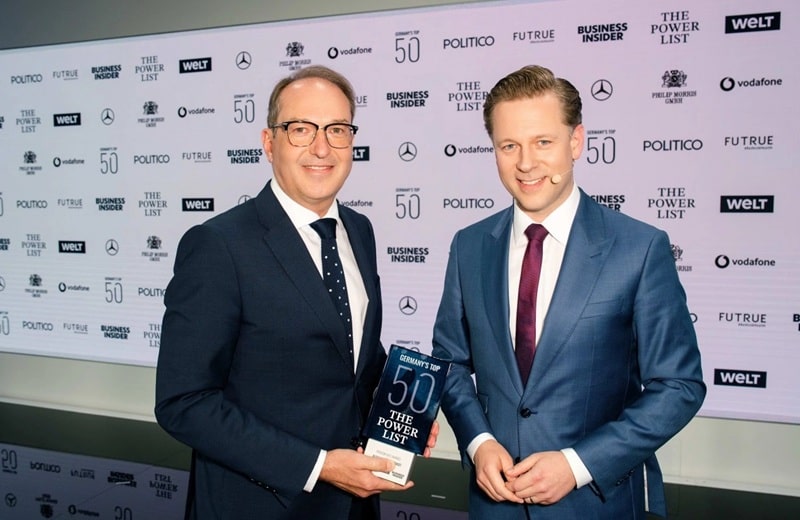 Bundesinnenminister Alexander Dobrindt mit Welt-Chefredakteur Helge Fuhst (Bild: Robert Schlesinger)