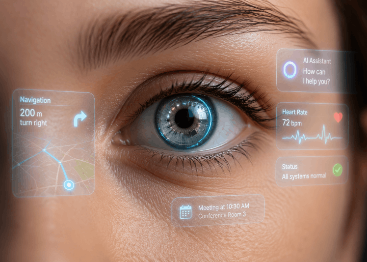 Smarte Kontaktlinsen machen das Auge zum Display