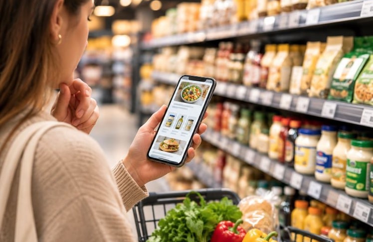 KI-gestützte Suchsysteme und digitale Produktempfehlungen verändern zunehmend, welche Lebensmittelmarken Verbraucher:innen im Handel wahrnehmen.