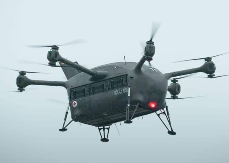 Bundeswehr testet Rettungsdrohne "Grille" für Patiententransporte