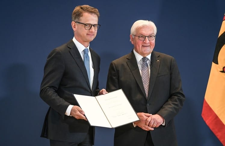 Dr. Carsten Linnemann am Mittwoch, 29. Juli 2026 bei seiner offiziellen Ernennung zum Bundesgesundheitsminister durch Bundespräsident Frank-Walter Steinmeier in Berlin