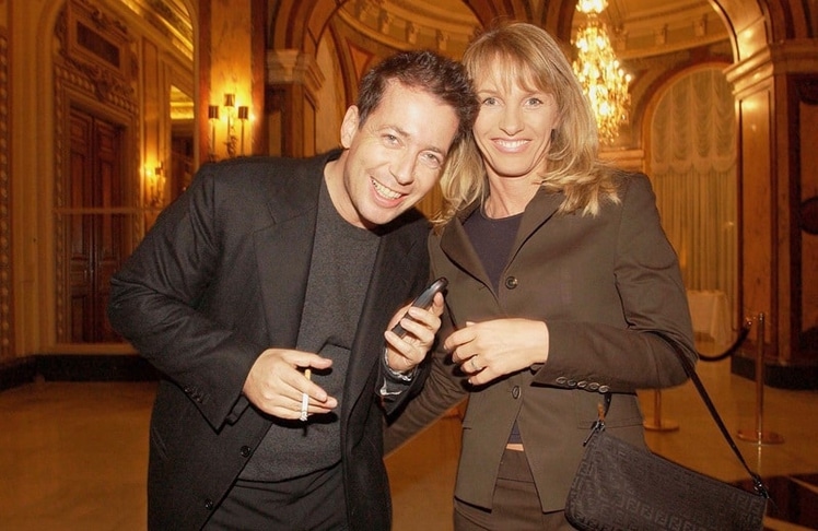 Mario Mendrzycki und seine Frau Romina bei den World Music Awards 2002 in Monte Carlo (Bild: Brauer Photos / S. Brauer)