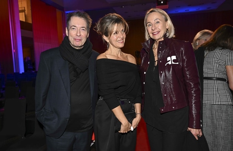 Mario Mendrzycki mit Anne-Sophie Mutter und Katrin Stoll beim Eröffnungsfestakt der 39. Jüdischen Kulturtage in München, 2025 (Bild: Brauer Photos / S. Brauer)