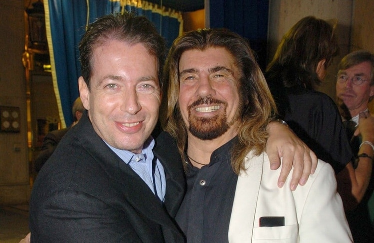 Mario Mendrzycki und Abi Ofarim im Hotel Bayerischer Hof, 2005 (Bild: Mario Mendrzycki und Abi Ofarim)