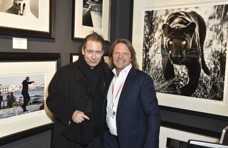 Mario Mendrzycki und Stephen Hoffmann auf der "Highlights"-Vernissage in München, Oktober 2024 (Bild: Brauer Photos / G. Nitschke)