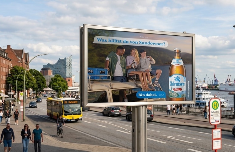 Ein Bayer im Norden: Die von Lehof umgesetzte "Bin dabei"-Kampagne im Out-of-Home-Format in Hamburg