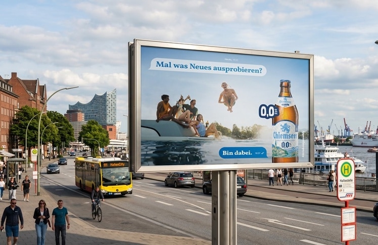 Ein Bayer im Norden: Die von Lehof umgesetzte "Bin dabei"-Kampagne im Out-of-Home-Format in Hamburg