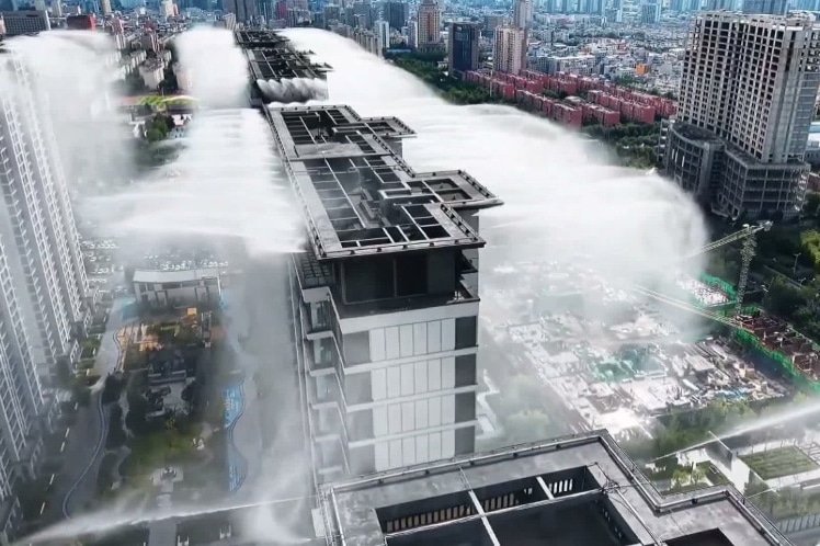 Chinas Wolkenkratzer unter Dampf: Kann ein künstlicher Nebel die Städte kühlen?