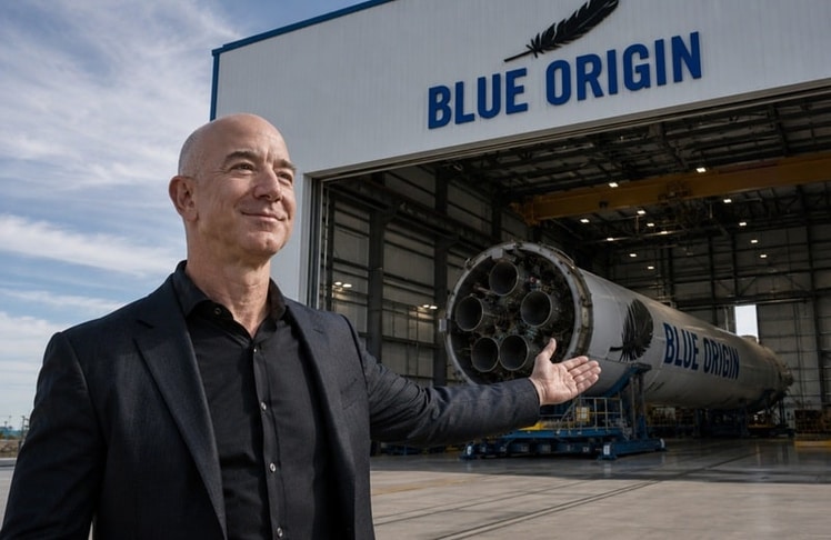 Hereinspaziert: Nachdem er Blue Origin bislang größtenteils aus eigene Tasche finanziert hat, werden nun erstmals im großen Stil Investoren eingeladen