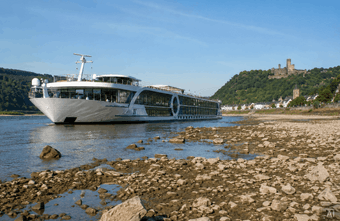 Niedrigwasser zwingt Flusskreuzfahrten zum Umplanen