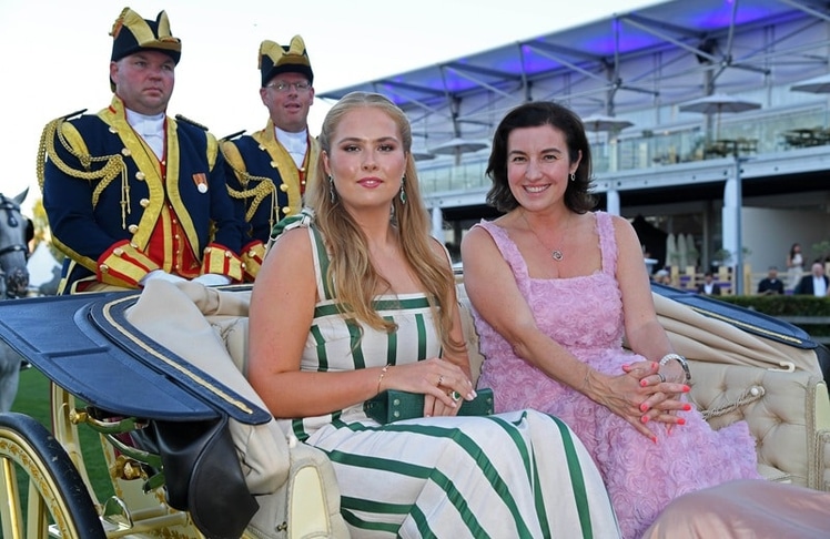 Prinzessin Catharina-Amalia der Niederlande und CDU-Bundesministerin Dorothee Bär am Dienstag, 11. August 2026 bei der Eröffnung der FEI World Championships 2026 in Aachen