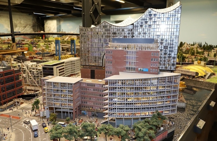 Die Hamburger Elbphilharmonie im Miniaturformat