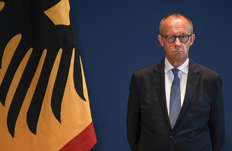 Bundeskanzler Friedrich Merz wird zunächst nicht auf Sat.1 interviewt (Bild: Brauer Photos / O. Walterscheid)
