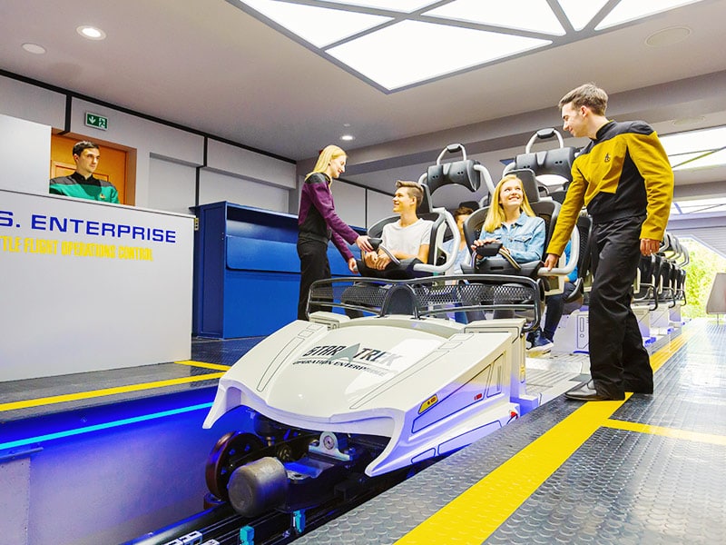 Zum Fan-Event pausiert der normale Fahrbetrieb - natürlich mit Ausnahme von "Star Trek: Operation Enterprise" (Bild: Movie Park Germany)