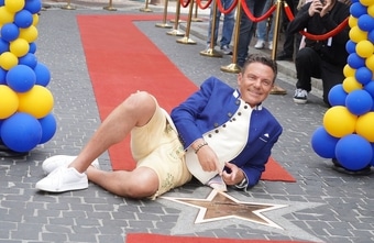 Stefan Mross auf dem Walk of Fame verewigt