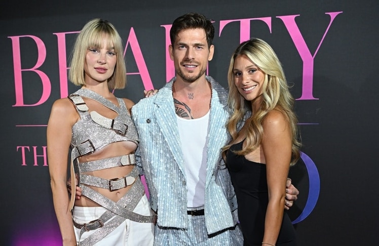 Mareike Beluga, Angelo Carlucci und Vanessa Schmitt am Samstag, 22. August 2026 im Zaya Club Berlin bei der Premiere der siebten "Beauty & the Nerd"-Staffel