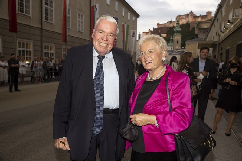 Klaus-Michael und Christine Kühne bei den Salzburger Festspielen 2021 (Bild: Brauer Photos / A.K.)