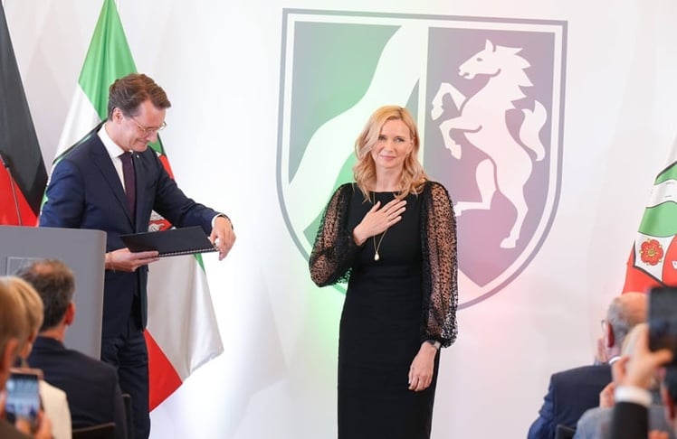 Hendrik Wüst und Veronica Ferres