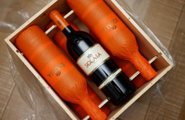 Italienischer Spitzenwein Solaia: Originalverpackungen spielen beim Handel mit Fine Wine eine wichtige Rolle.