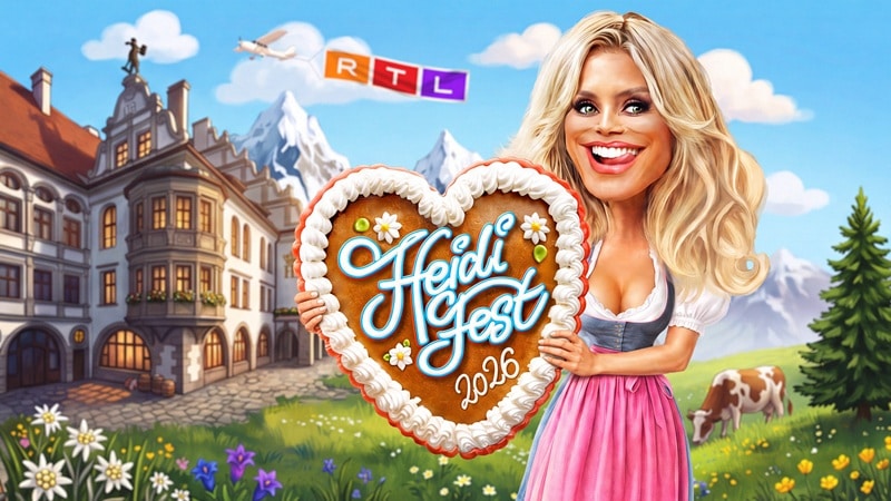 Grafik zum HeidiFest 2026 (Bild: RTL / KI-generiert)