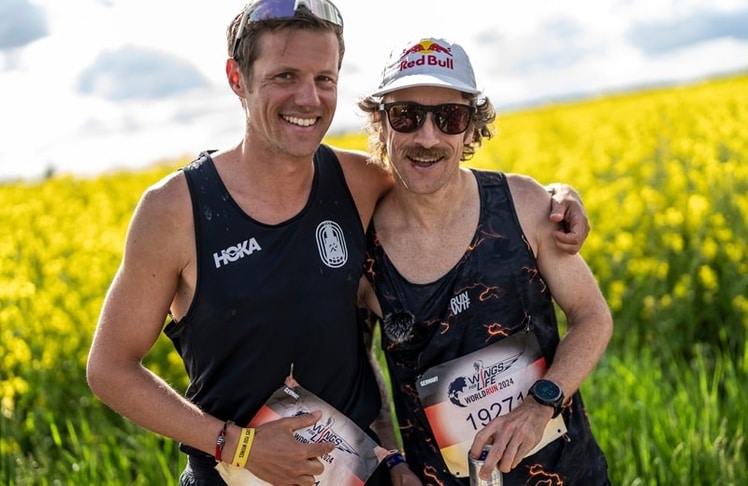 In Form von David Schönherr (links) bekommt Vorjahressieger Florian Neuschwander beim zweiten Red Bull Wattlauf erprobte Konkurrent