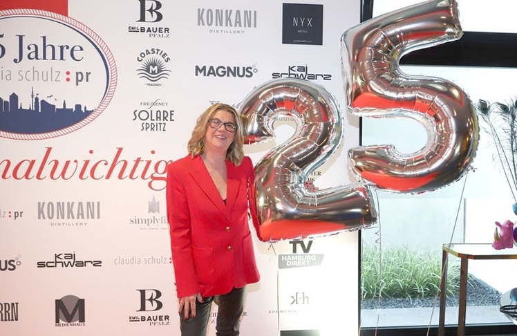 Auf die nächsten 25 Jahre: Claudia Schulz am Mittwoch, 09. September 2026 im Hamburger Nyx Hotel bei der Geburtstagsfeier ihrer PR-Agentur
