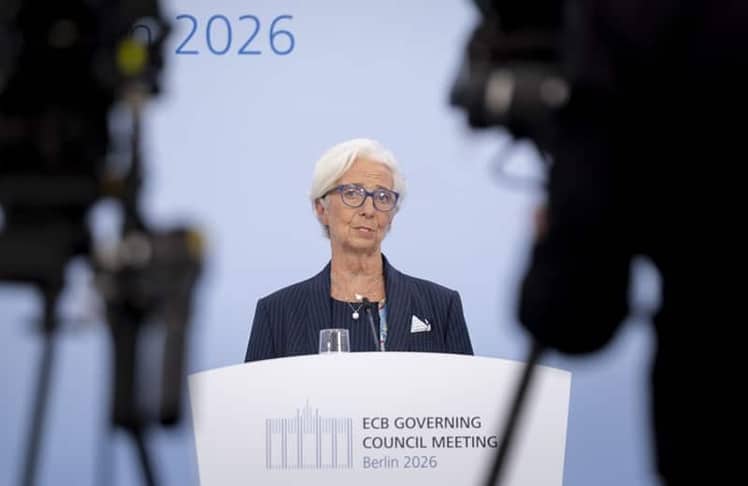 EZB-Präsidentin Christine Lagarde am Donnerstag, 10. September bei der Pressekonferenz zu den jüngsten Beschlüssen in Berlin