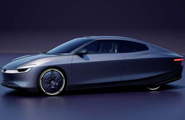 Der Volkswagen Mission Efficiency zeigt mit seiner aerodynamisch optimierten Karosserie, wie besonders effiziente Elektroautos künftig aussehen könnten.
