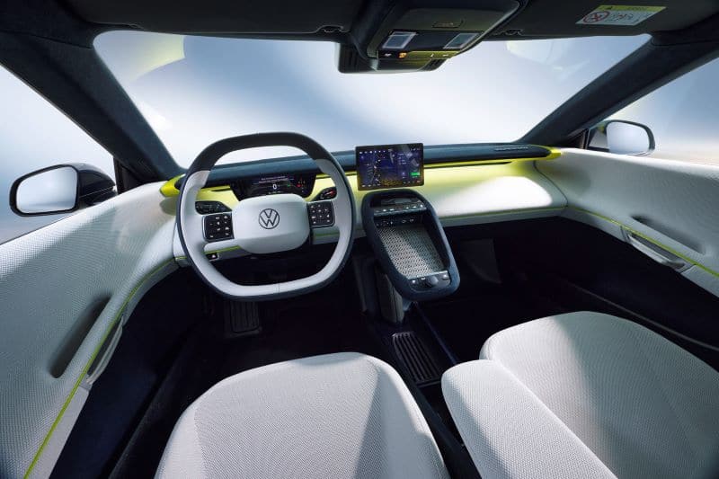 Der Innenraum des Volkswagen Mission Efficiency folgt ebenfalls dem Effizienzgedanken und setzt auf eine reduzierte Ausstattung. © Volkswagen AG