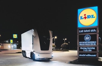 Lidl schickt erstmals fahrerlosen E-Lkw auf deutsche Straßen