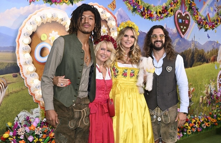 Henry Samuel, Erna Klum, Heidi Klum und Tom Kaulitz